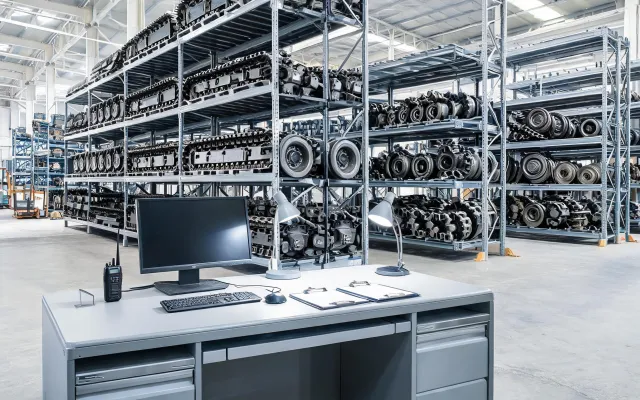 Caterpillar regional parts hub and dispatch desk